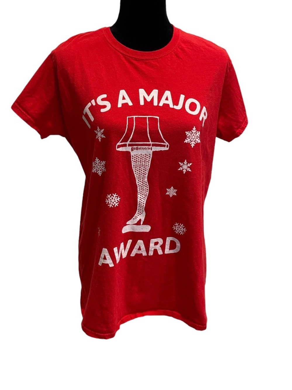 Red "It's A Major Award" Holiday Graphic Tee A Christmas Story Shirt